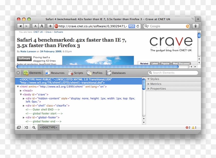 Safari - Safari Browser 3.1 Layout, HD Png Download - 800x533(#4172930 ...