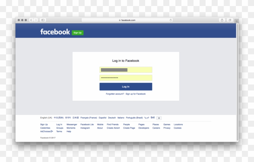 Fb Login Page Facebook Hd Png Download 1392x2 Pngfind