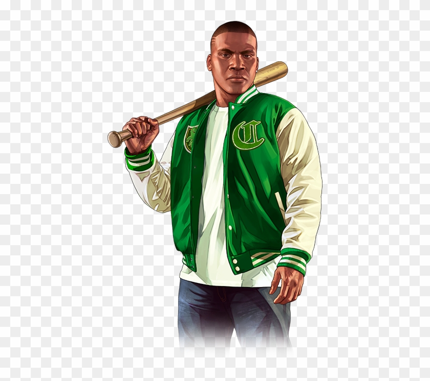 Game Characters - Franklin Gta V Png, Transparent Png - 440x700