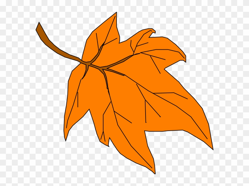 Fall Leaf Clip Art - Cartoon Autumn Leaf Png, Transparent Png - 600x549