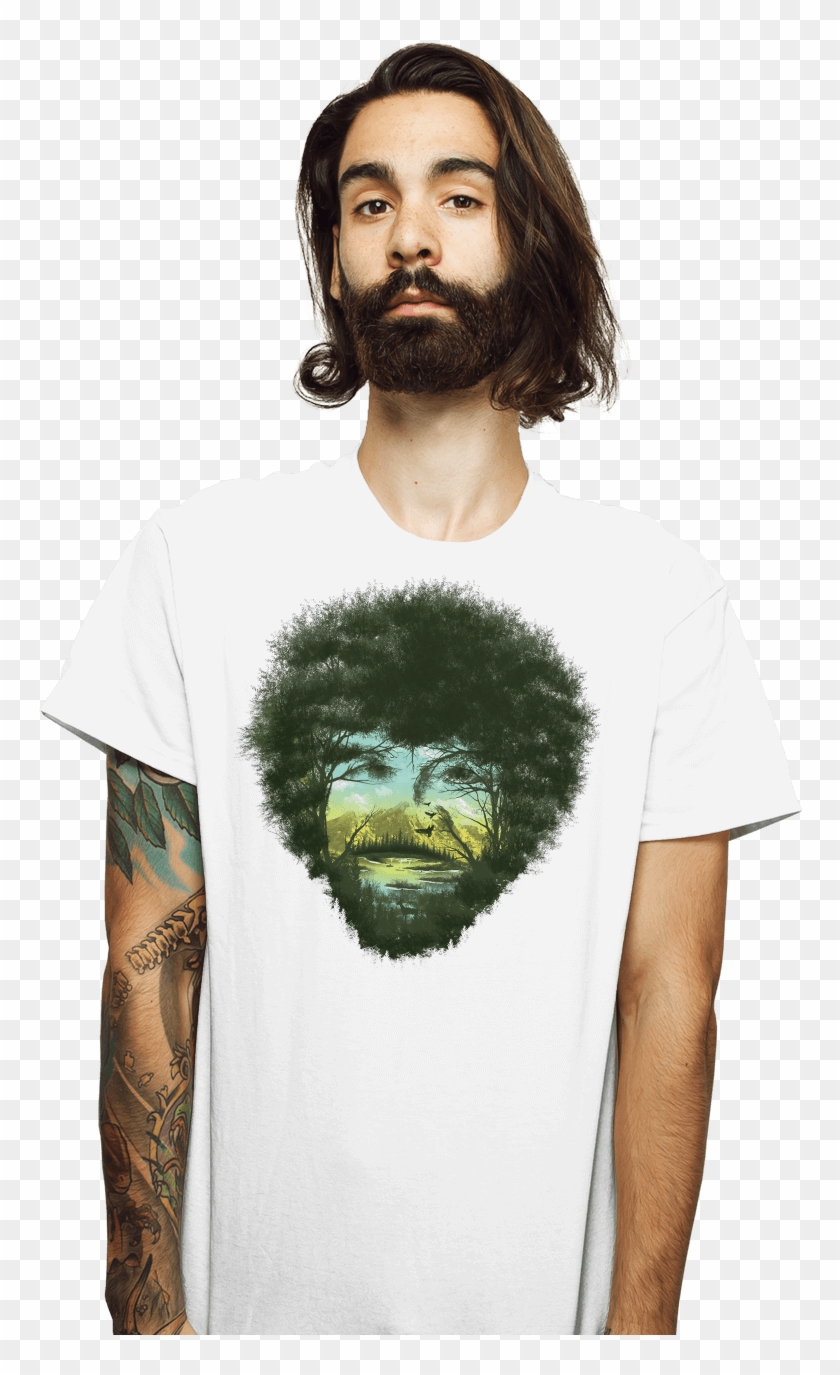 Bob Ross - T-shirt, HD Png Download - 930x1322(#429779) - PngFind