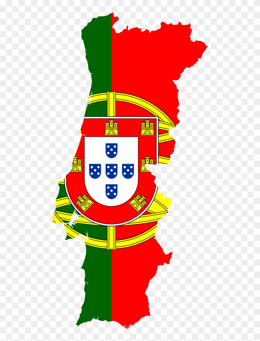 Flag Map Of Portugal Portugal Map With Flag Hd Png Download 503x1024 4208248 Pngfind