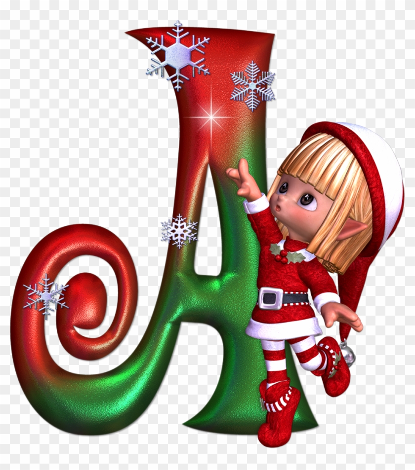 Alfabeto De Navidad - Christmas Holiday Alphabet Letters, HD Png