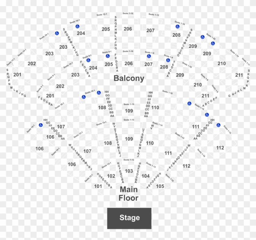 Rosemont Theater Seating Chart George Lopez Theatre Section 112 Row T Hd Png 1050x960 4243353 Pngfind