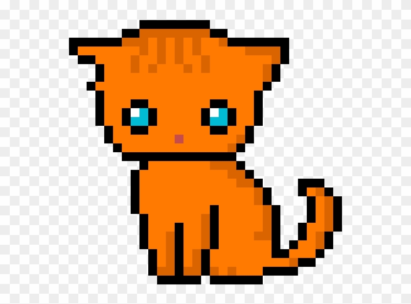 Cat Redhead - Tiger Pixel Art Minecraft, HD Png Download - 1152x1152