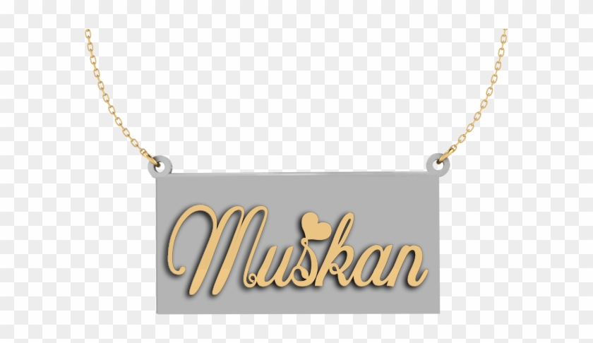Muskan name pendant discount
