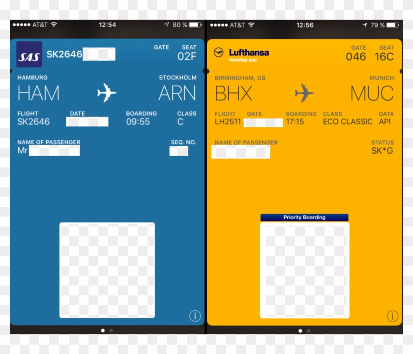 send boarding pass to wallet iphone