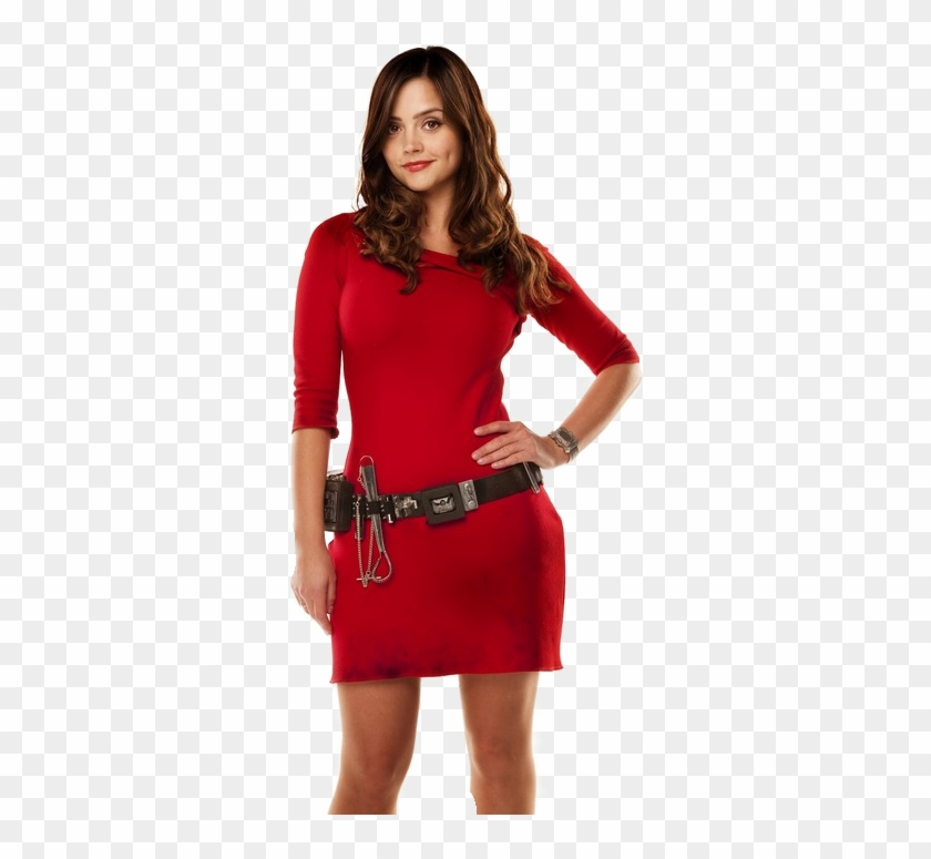 open lace back dress Doctor Who Claras Red Dress Cosplay Costume, L