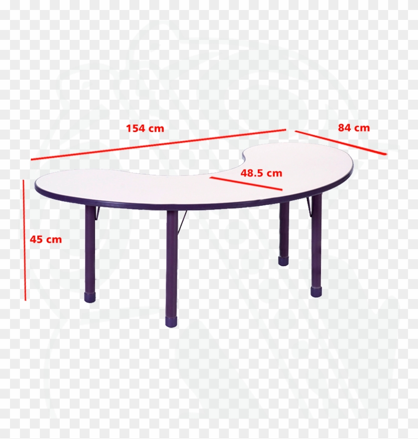 Mesa Media Luna Png Download Mesa Kinder Con Medidas Transparent Png 769x801 Pngfind