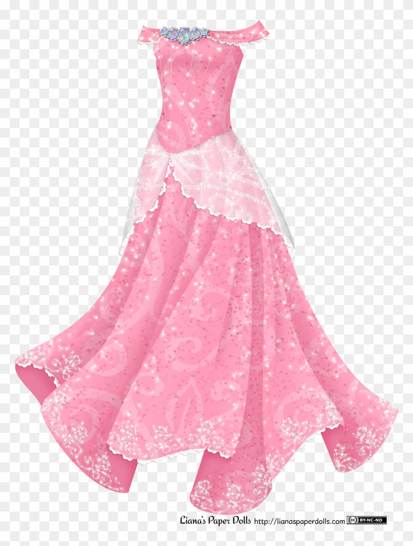 transparent pink dress clipart