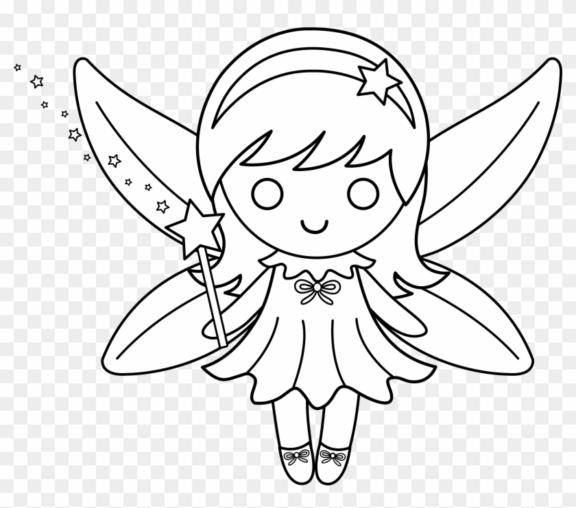 Easy Cartoon Fairy Drawings, HD Png Download - 6902x5772(#438340) - PngFind
