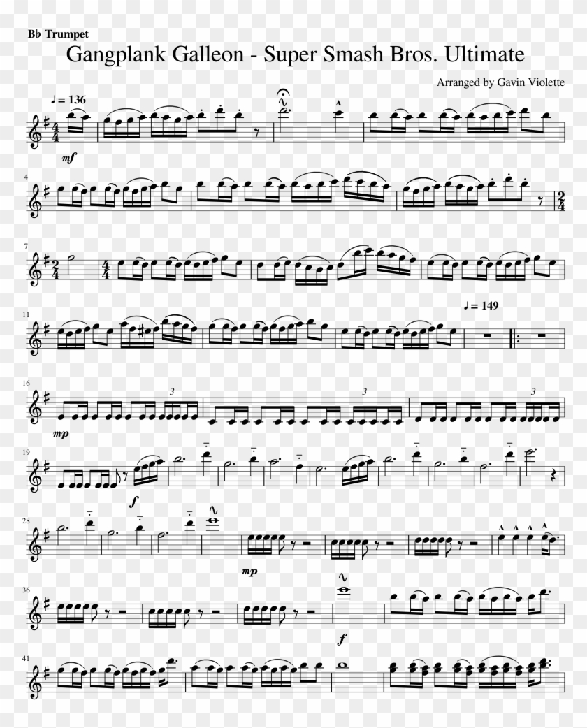 Super Smash Bros Perfect Ed Sheeran Clarinet Sheet Music Hd Png Download 850x1100 4302230 Pngfind - roblox super smash bros brawl theme