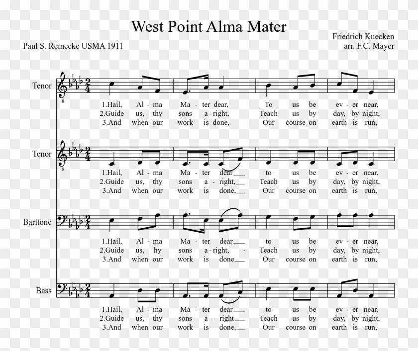 West Point Alma Mater Skye Boat Song Viola Sheet Music, HD Png
