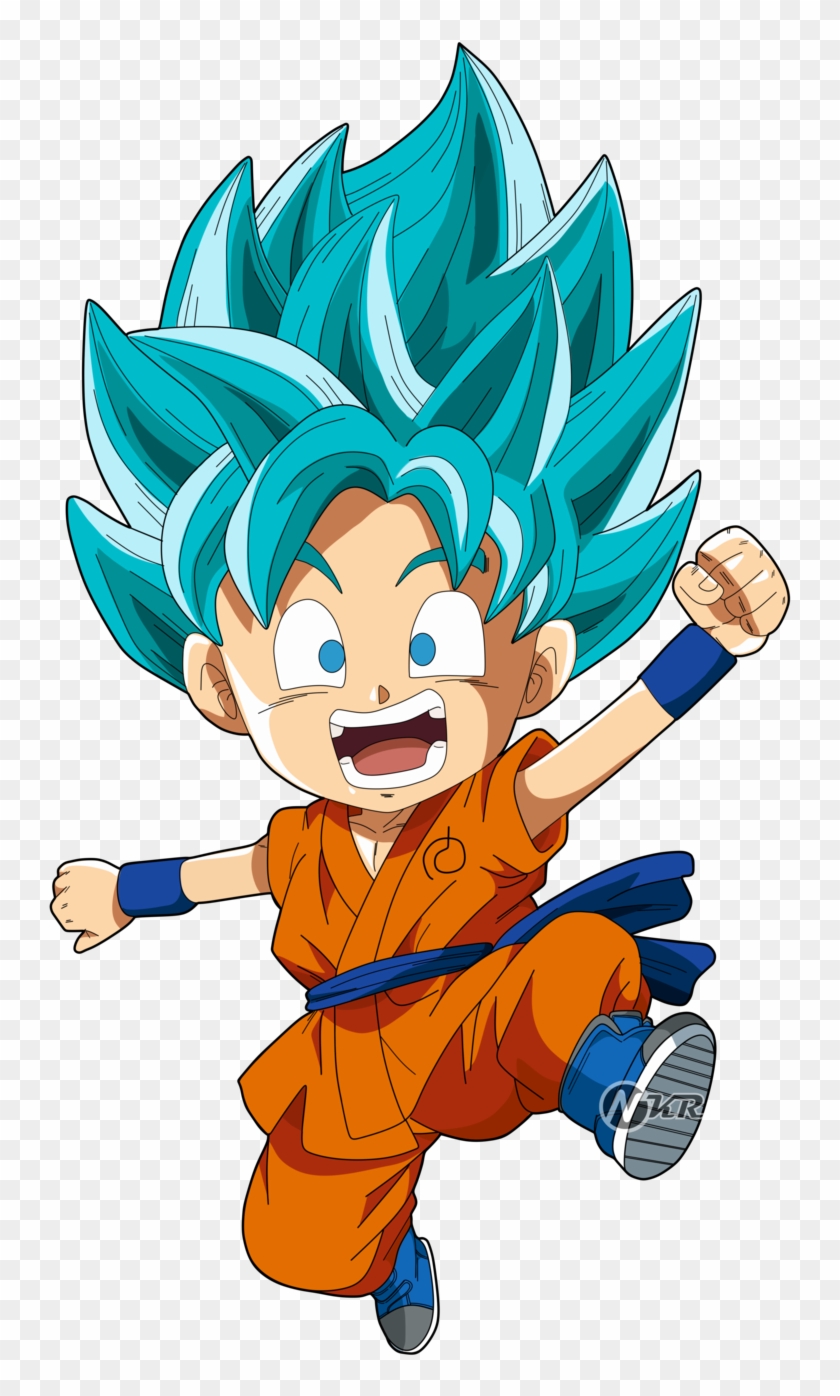 Dragonballsuper - Goku Blue Chibi, HD Png Download - 1024x1616(#4317314) - PngFind