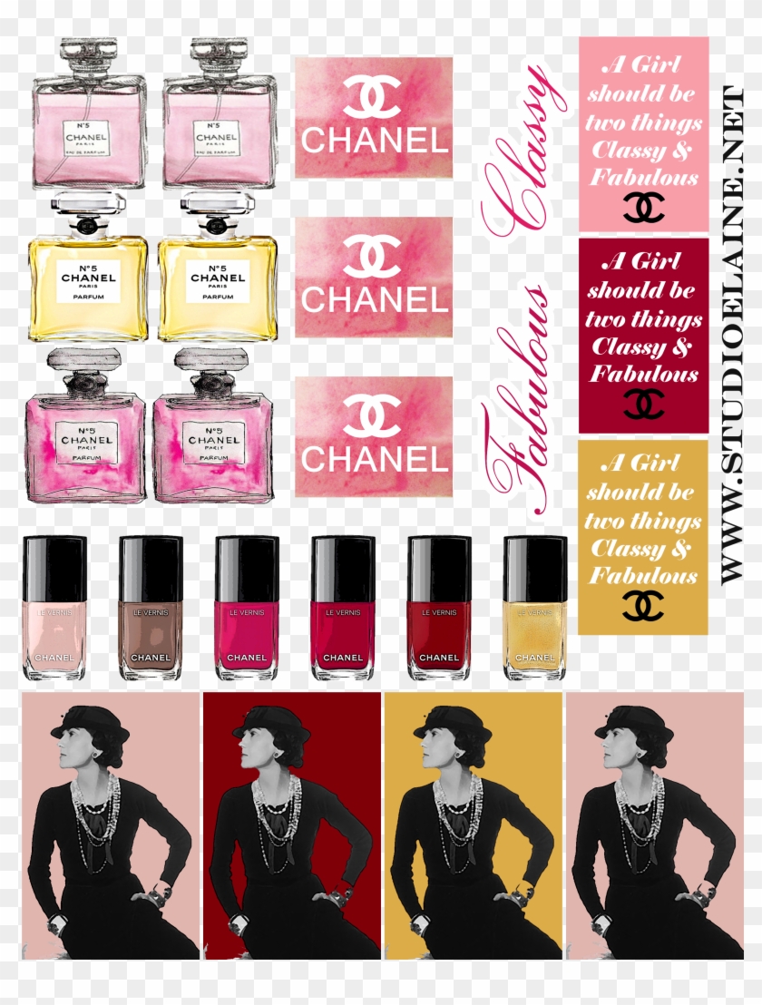 Coco Chanel Free Sticker Sheet Coco Chanel Hd Png Download 2550x3300 Pngfind