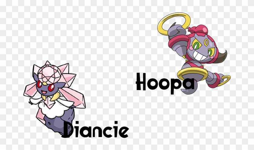 Evbky47 Diancie Hoopa En Pokemon Go Hd Png Download 736x486 4323739 Pngfind