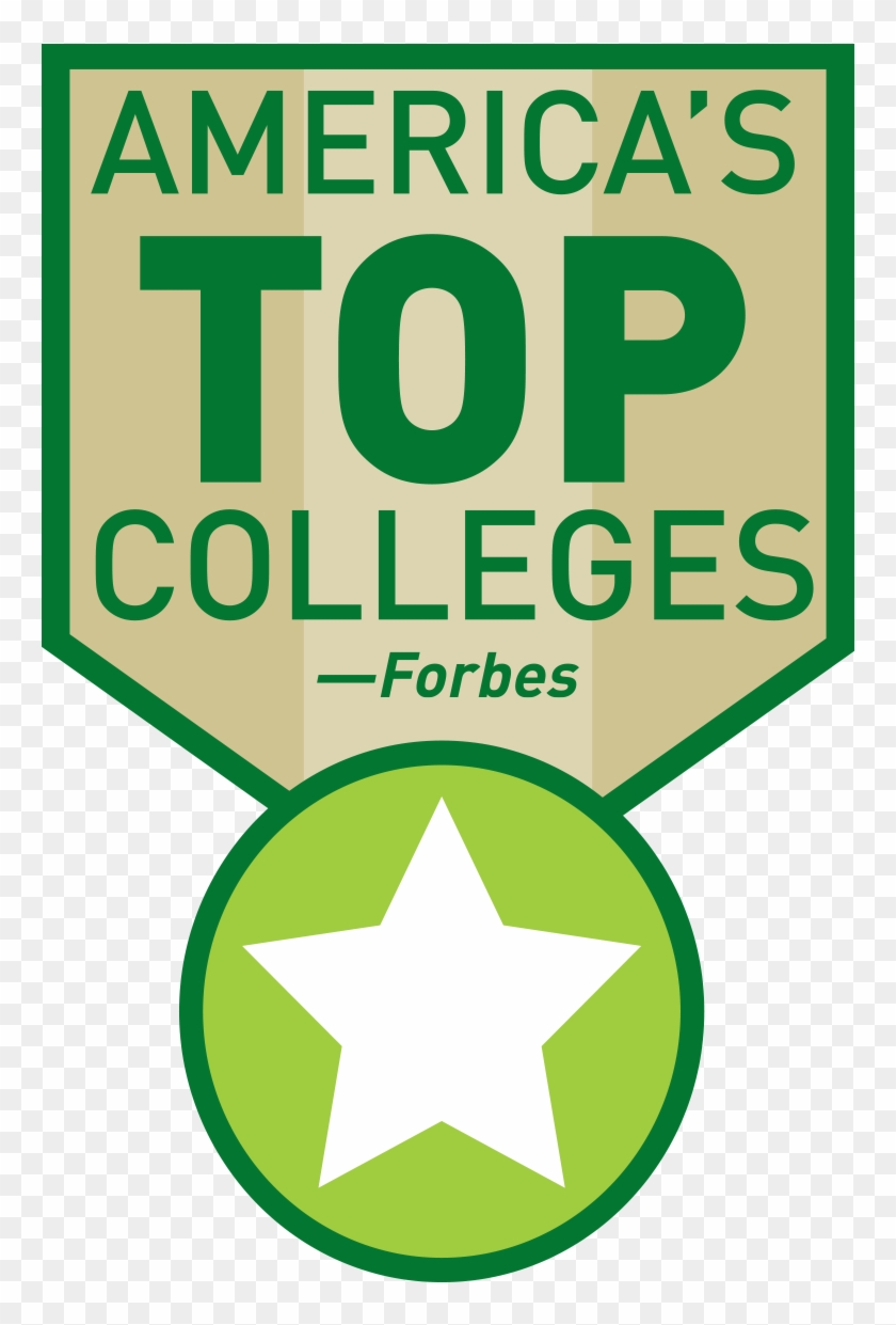 One Of America's Top Colleges By Forbes Sign, HD Png Download