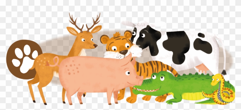 Header Animals Sml - Group Of Animals Png, Transparent Png - 1050x430 ...