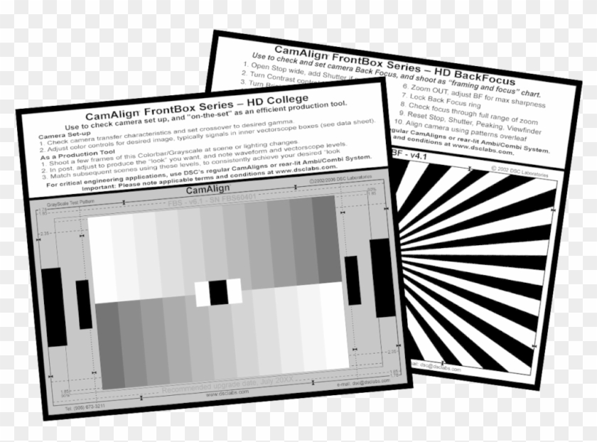 Camera Back Focus Chart