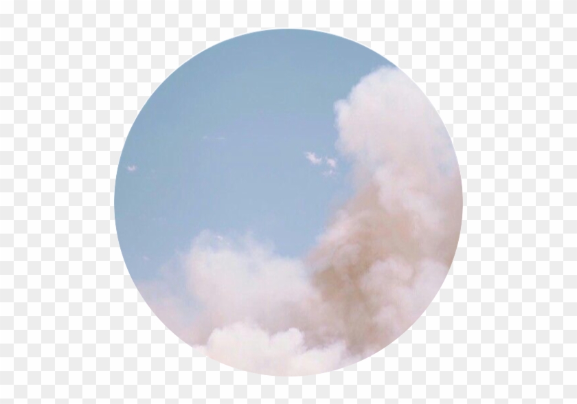 Aesthetic Icon Cirlce Blue White Cloud Blueaesthetic