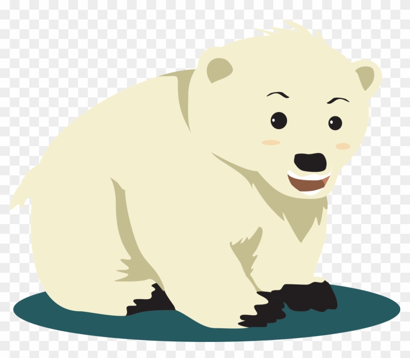 Polar Bear Clipart Mammal - Transparent Polar Bear Cartoon Png, Png  Download - 2301x1906(#443533) - PngFind