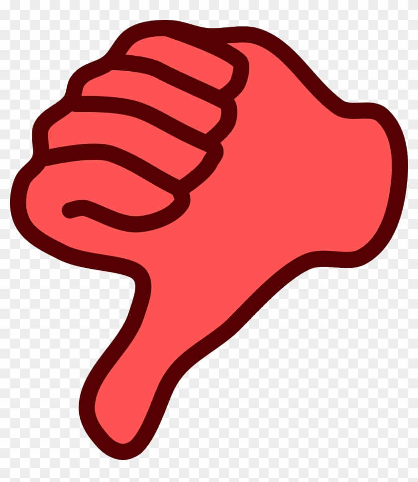 Red Thumbs Down Clip Art Thumbs Down Clipart Hd Png Download 540x597 Pngfind