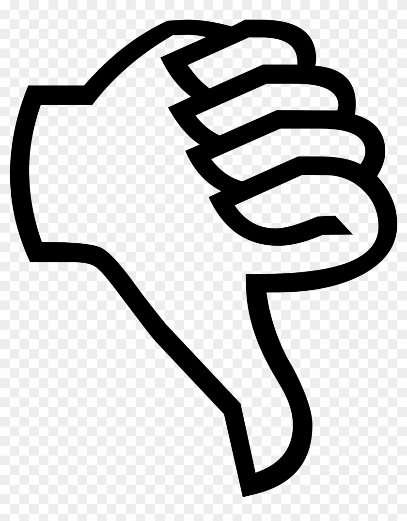 Symbol Thumbs Down - Thumb Down Sign, HD Png Download - 791x1024 ...