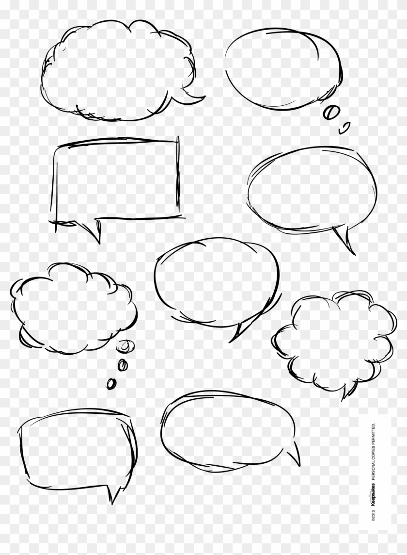 Scrapbook Your Memories With These Free Word Bubbles - Lots Of Speech ...