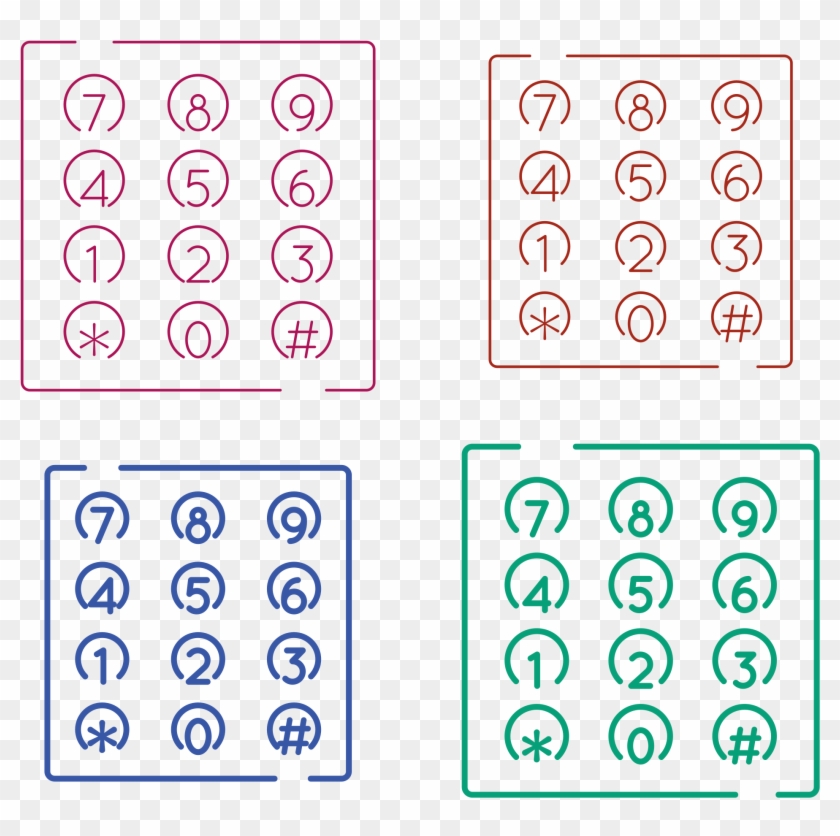 This Free Icons Png Design Of Dial Numbers, Transparent Png - 2400x2301 ...