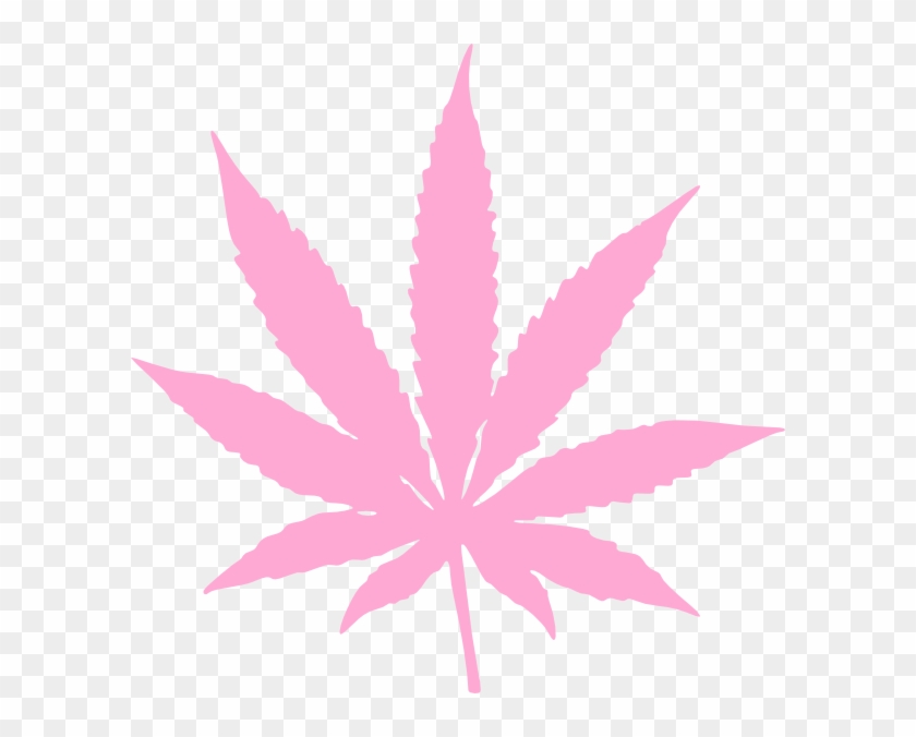 Download Marijuana Clipart Svg - Pink Weed Leaf Transparent, HD Png Download - 600x596(#448576) - PngFind