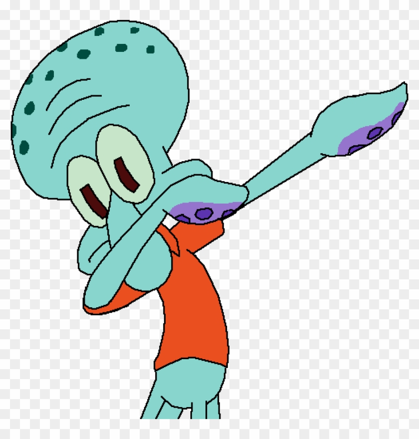 Dabbing Squidward - Squidward Dabbing, HD Png Download - 1000x1000 ...