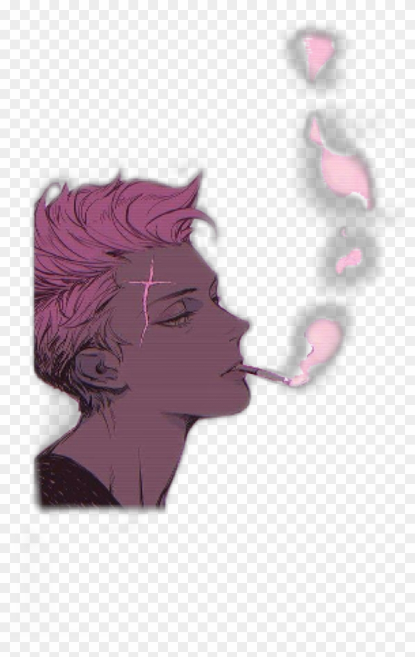 anime #aesthetic # Pink # Smoke #animeaesthetic - Sad Aesthetic  Transparent, HD Png Download - 799x1250(#4409434) - PngFind