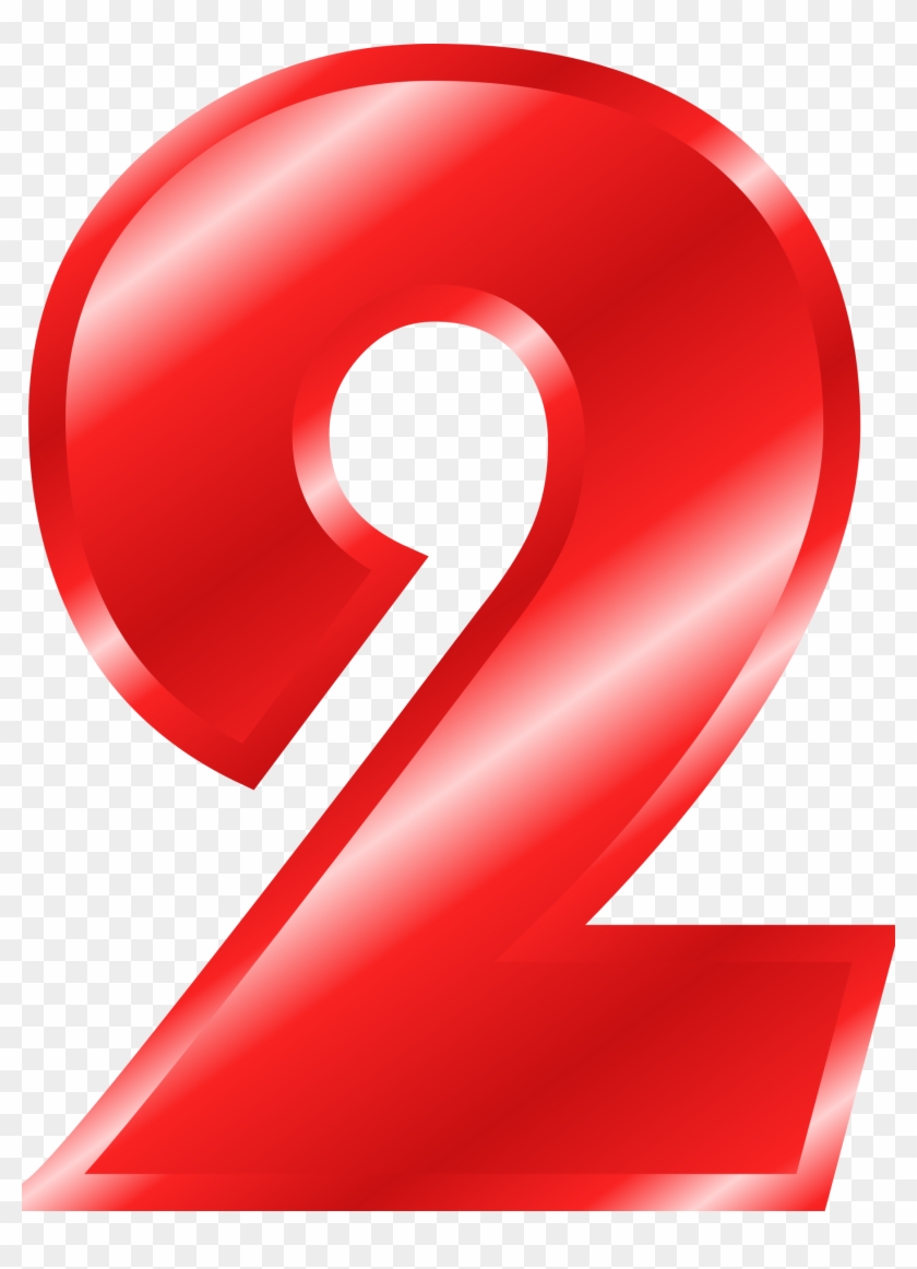 Clipart Numbers Red - Pink Number 2 Transparent Background, HD Png Download  - 1796x2400(#4412111) - PngFind