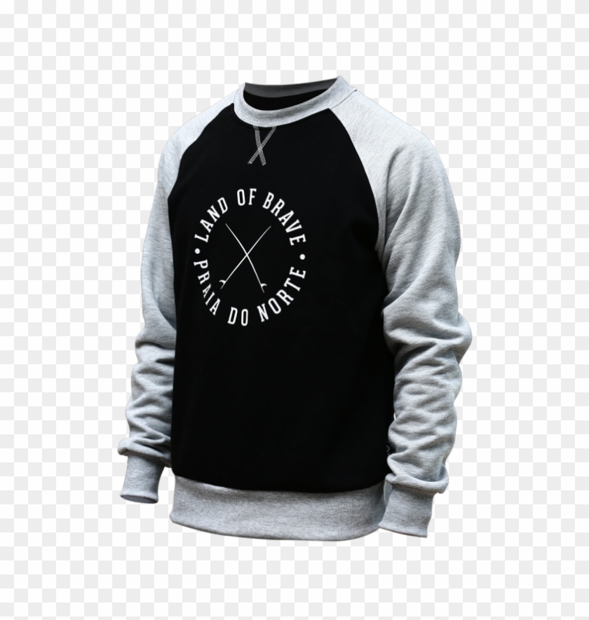 Men Sweat Ls Land Of Brave Praia Do Norte Sweater Hd Png Download 805x805 4418459 Pngfind