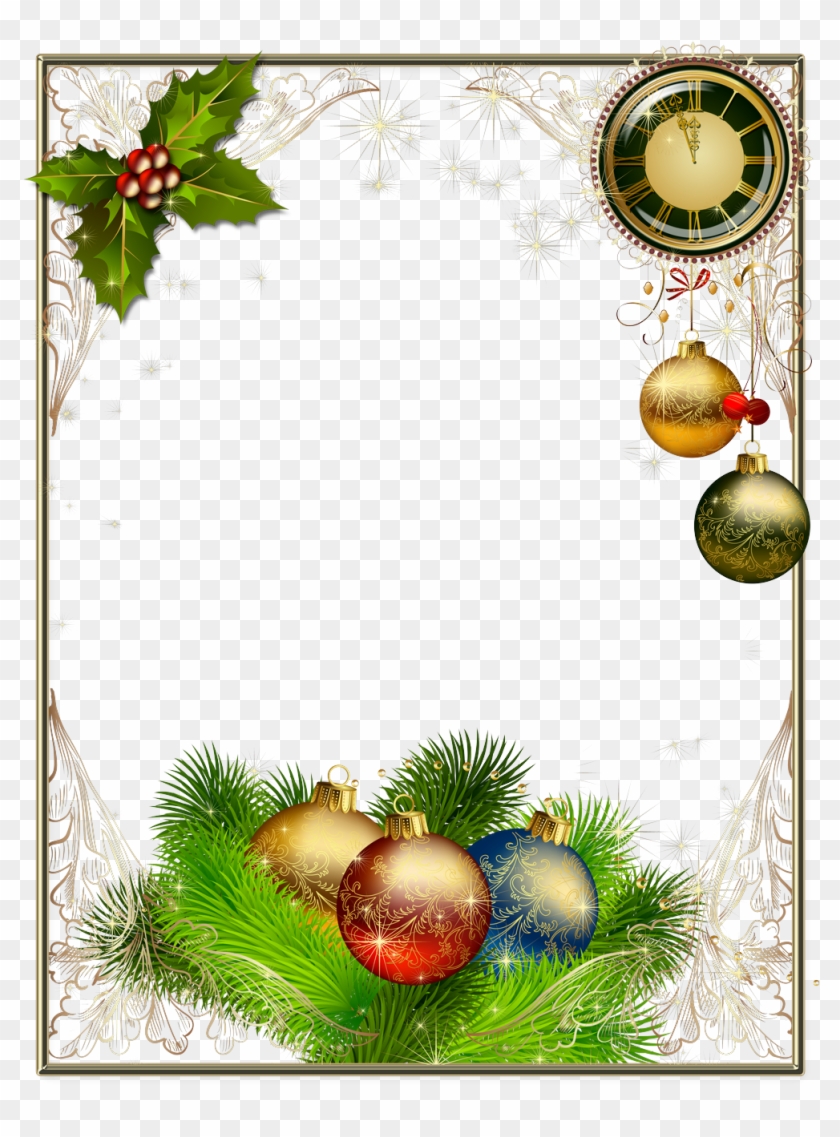 Bordes Y Marcos De Fotos De Navidad Y Año Nuevo - Рамки С Новым 2019 Годом,  HD Png Download - 1035x1380(#4421354) - PngFind