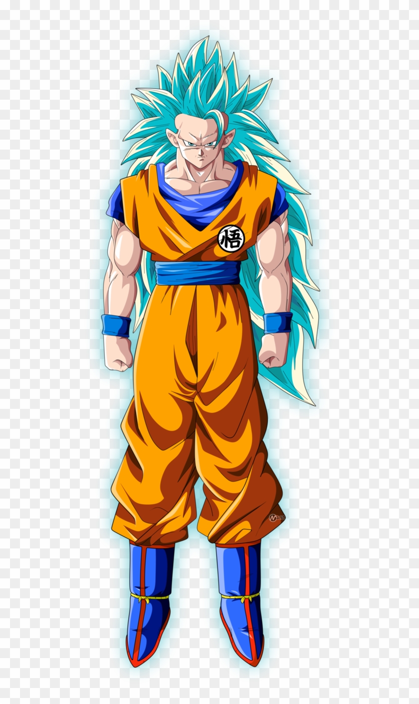 Goku Ssj3 Blue By Naironkr - Do Goku Ssj Blue 3, HD Png Download -  506x1332(#4437906) - PngFind