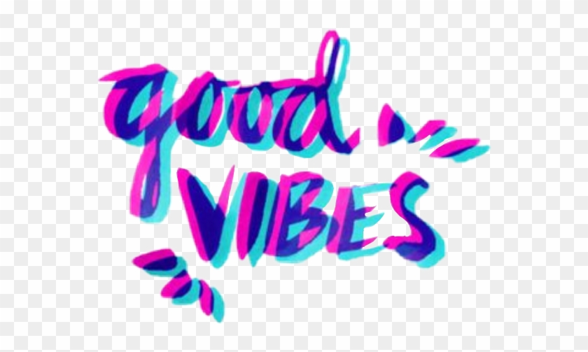 Good Vibes Neon Glitch Blue Pink Aesthetic Tumblr Stickers Vibes Hd Png Download 565x423 4438080 Pngfind - tumblr backgrounds tie dye roblox