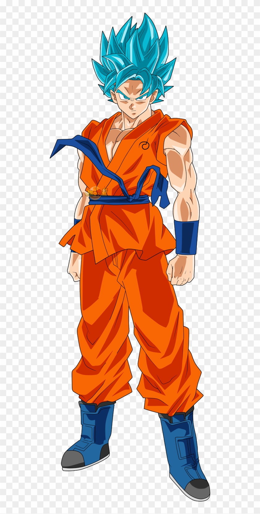 Goku En Super Saiyan Blue O Super Saiyan Dios Super - Dragon Ball