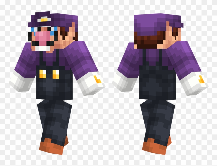 Waluigi Minecraft Skin Super Mario Hd Png Download 804x576 Pngfind