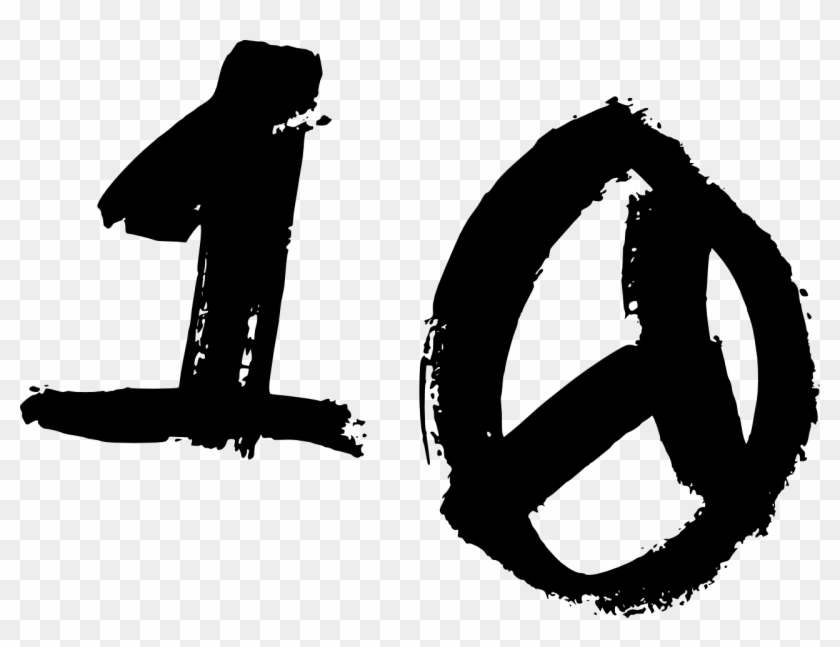 Numero 10 En Graffiti, HD Png Download - 1280x926(#4502048) - PngFind