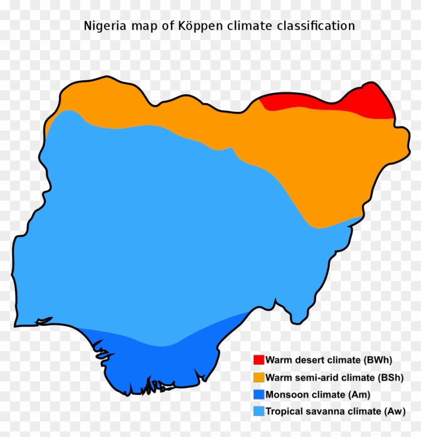 Map Of Nigeria And Its Climate Classifications Spain 3 Climate Zones