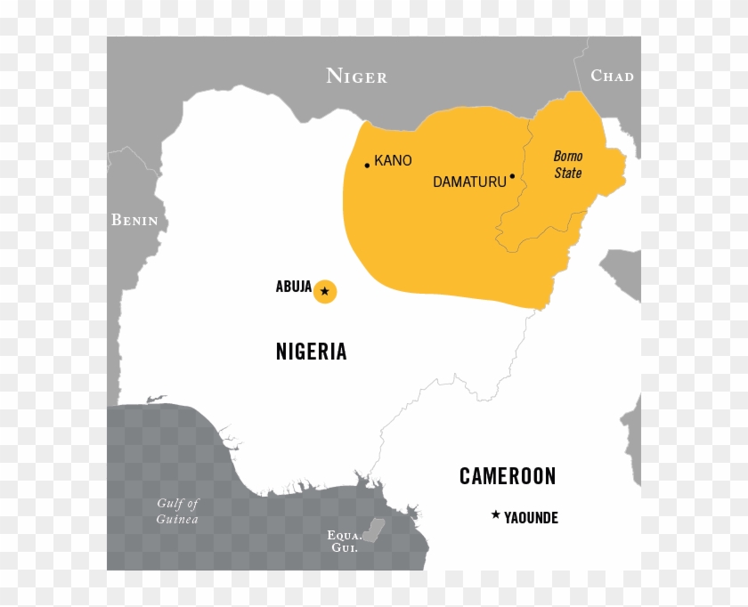 Map Of Boko Haram Operational Area - Boko Haram Location, HD Png ...