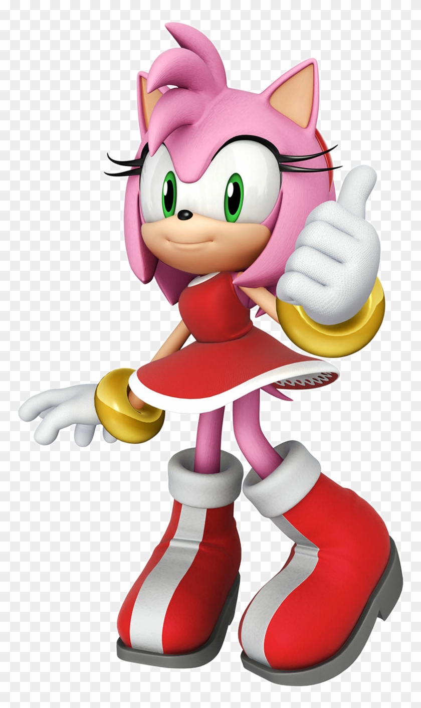 Amy Rose Sonic Wiki - Sonic & Sega All Stars Racing Amy, HD Png