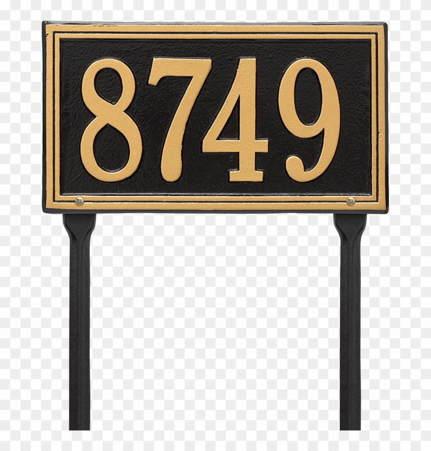 Double Line Standard Lawn Plaque, One Line - Sign, HD Png Download ...