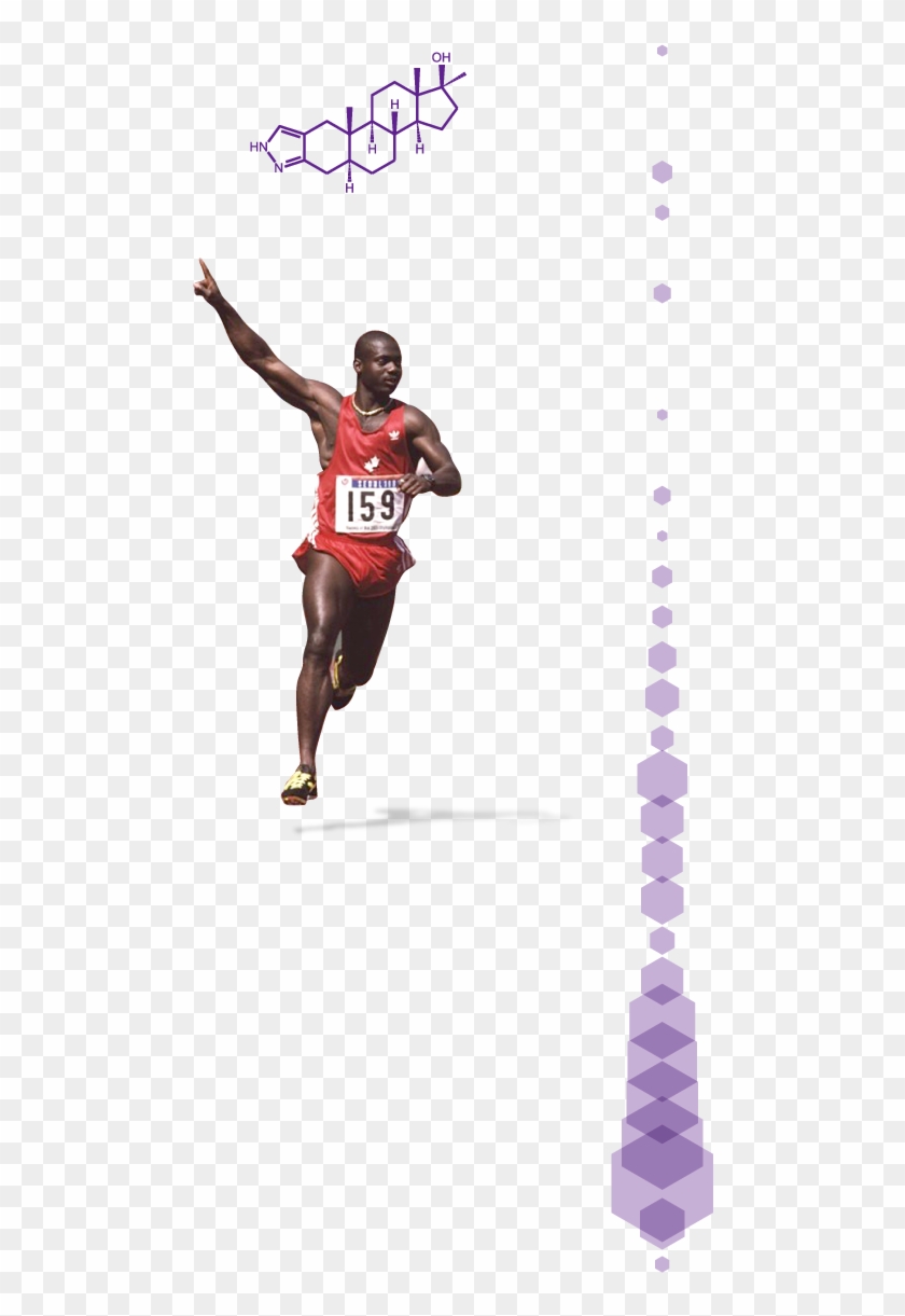 1985 - Ben Johnson Sprinter, HD Png Download - 560x1226(#4538929) - PngFind