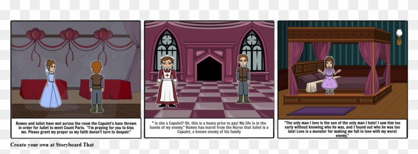 Romeo And Juliet Party Scene - Cartoon, HD Png Download -  1164x385(#4548178) - PngFind
