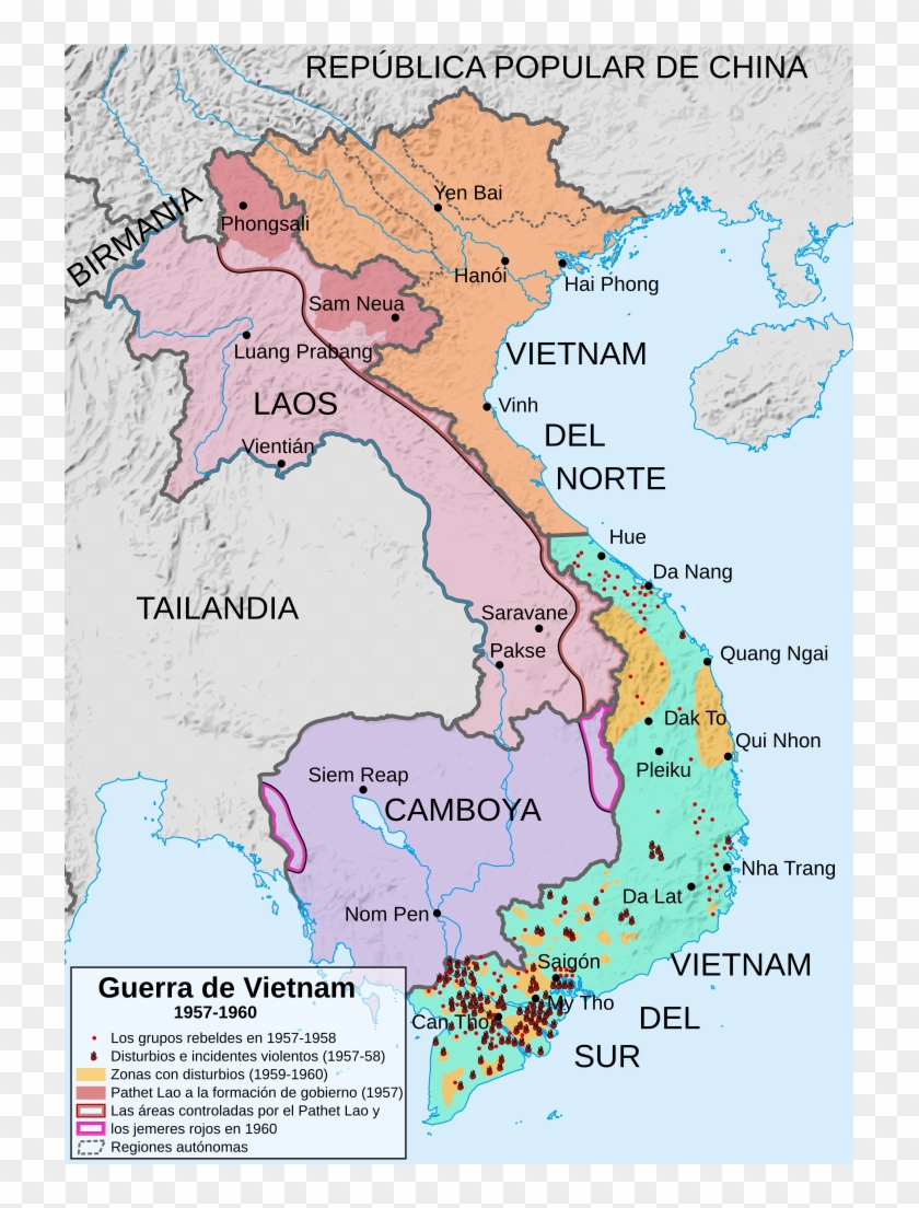 Map Of Vietnam War