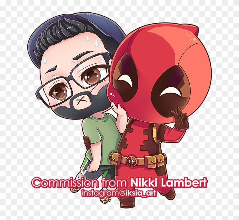 Chibi Deadpool Commissionpic Cartoon Hd Png Download 670x700 4583157 Pngfind