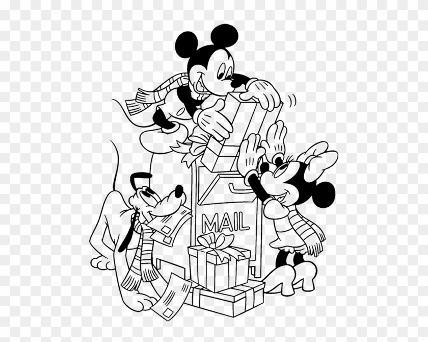 10 Regalos De Navidad Mickey Minnie - Disney Christmas Colouring Pages, HD  Png Download - 1024x768(#4584157) - PngFind