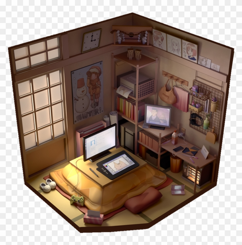 Anime Room, HD Png Download 820x785(4594182) PngFind